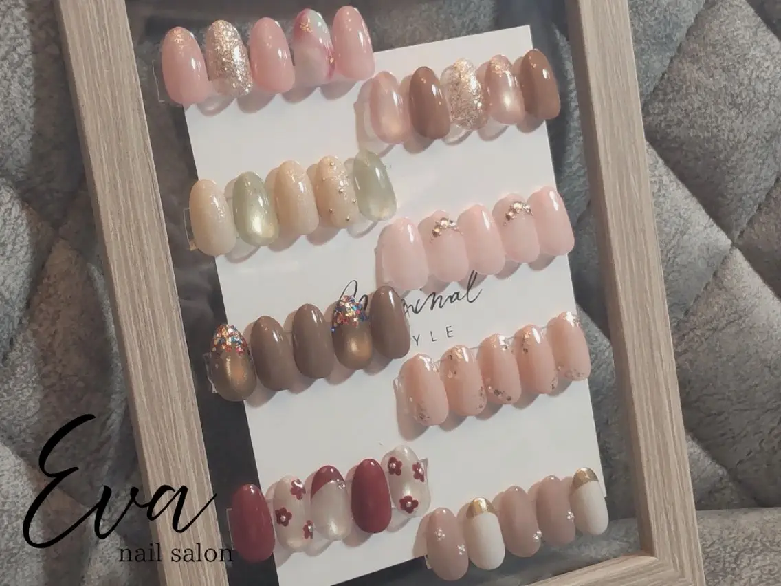 ネイル オフィスネイル シンプルネイル ハンドネイル Éva nail MARIのネイルデザイン
