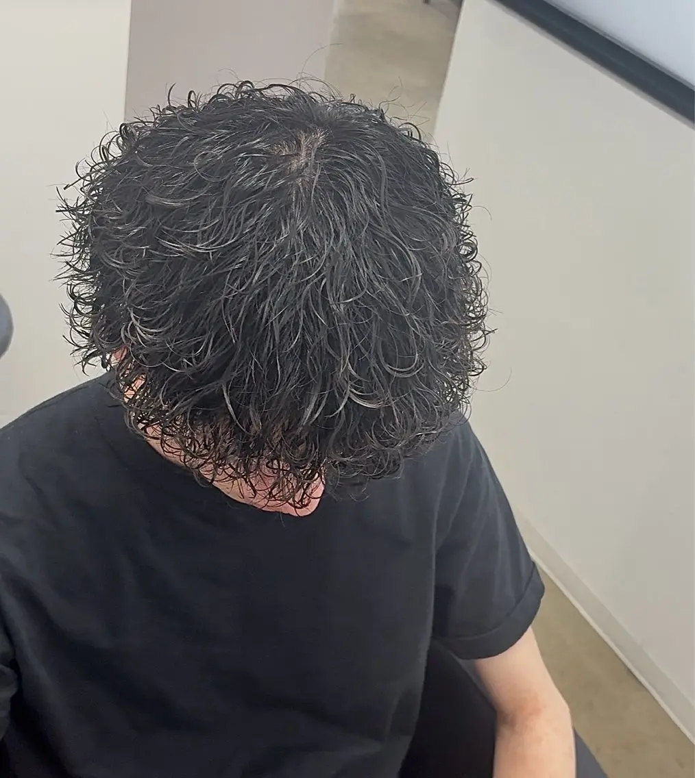 パーマ メンズ 波巻きパーマ カット パーマ トリートメント ケアパーマ/波巻き/ プードル/武田一馬のヘアスタイル