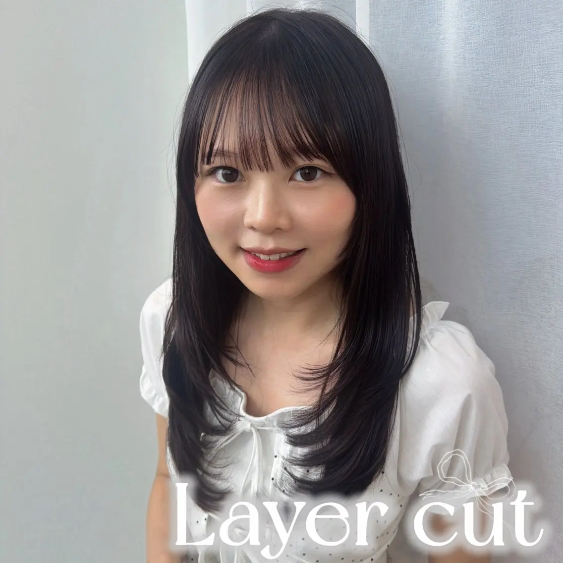 ロング レイヤーカット カット ヘアカラー トリートメント 🩵HIYORI /栄/レイヤーカットのヘアスタイル