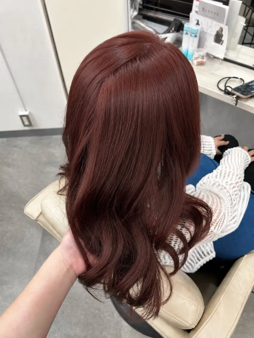 カラー ピンクカラー 羽成 優衣菜のヘアスタイル