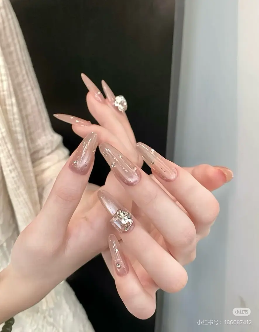 ☁️韓国ちゅるんネイルの写真