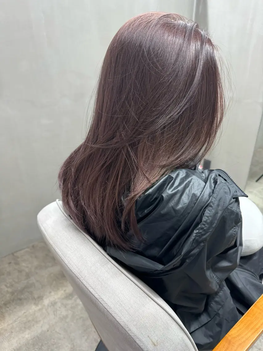 ミディアム カラー ヘアカラー トリートメント miloc🫧 MOMOYOのヘアスタイル