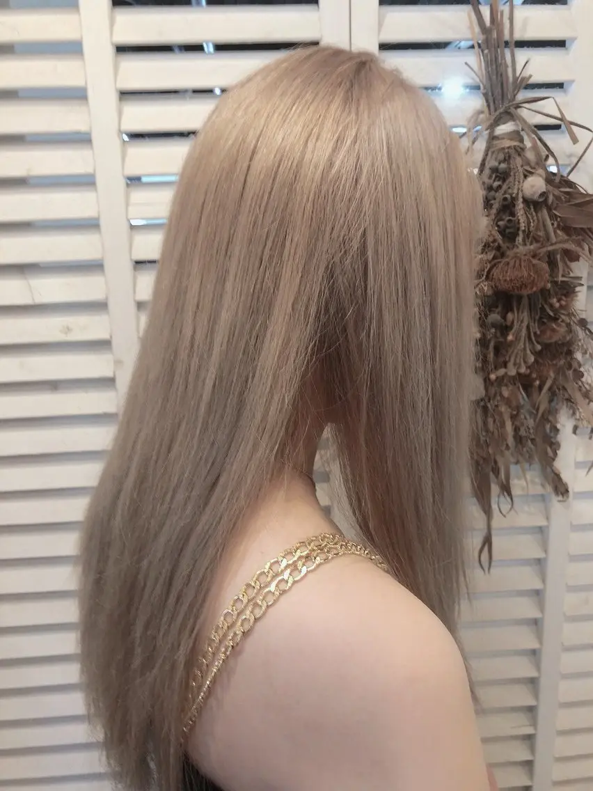 ロング カラー ブリーチ ダブルカラー 【メンズカット】 澤下瑛一のヘアスタイル