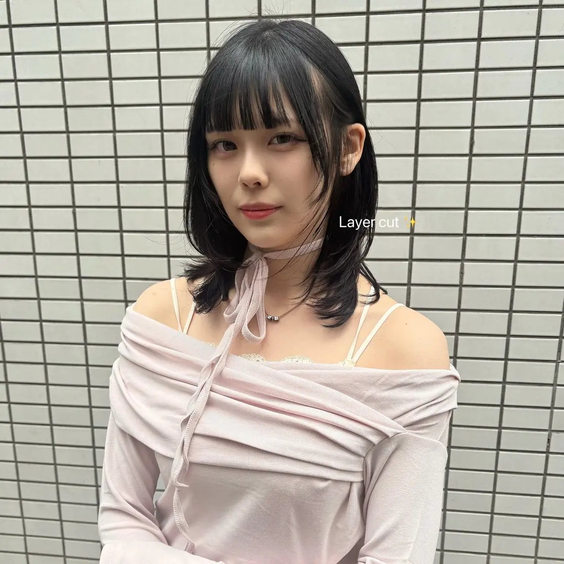 前髪&顔周りレイヤーカット✨️＋ワンカラー(ケア付き)💭の写真