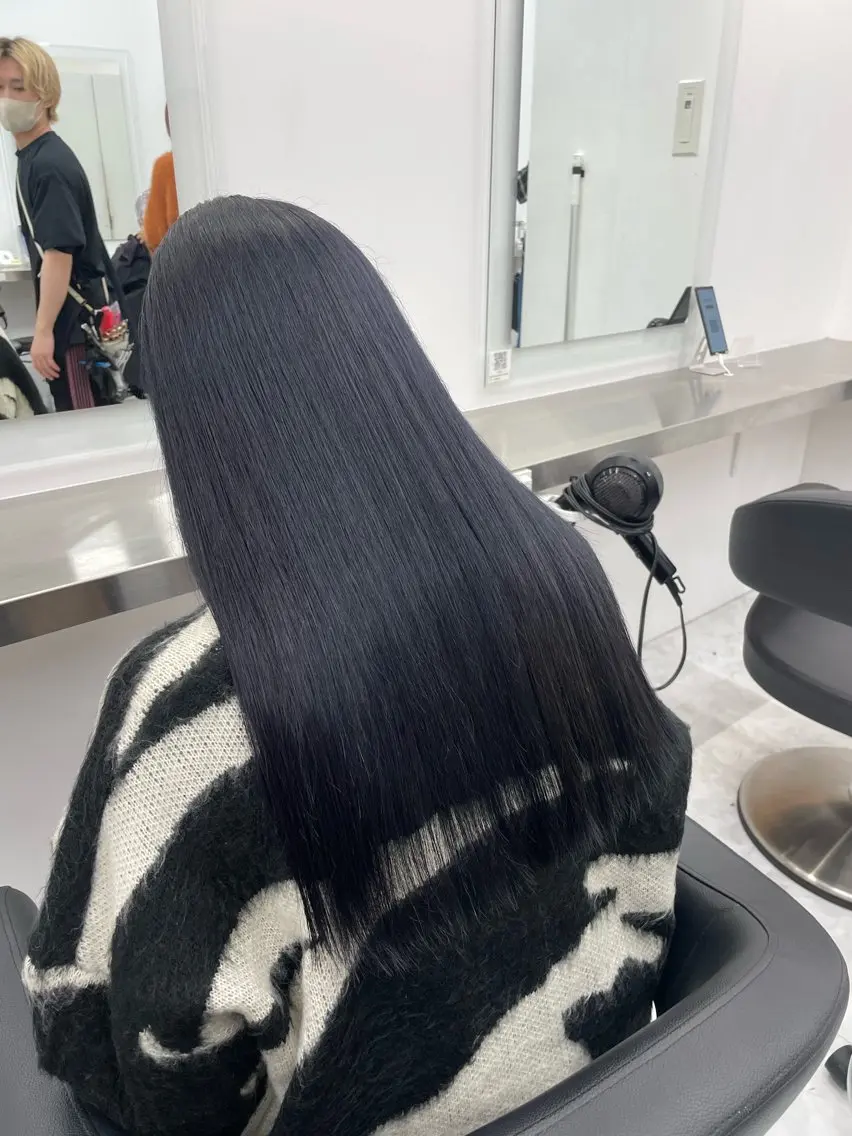 ロング カラー ヘアアレンジ カット ヘアカラー 縮毛矯正 トリートメント ヘッドスパ ヘアセット 縮毛矯正🤍 ボブ/ HIKARIのヘアスタイル