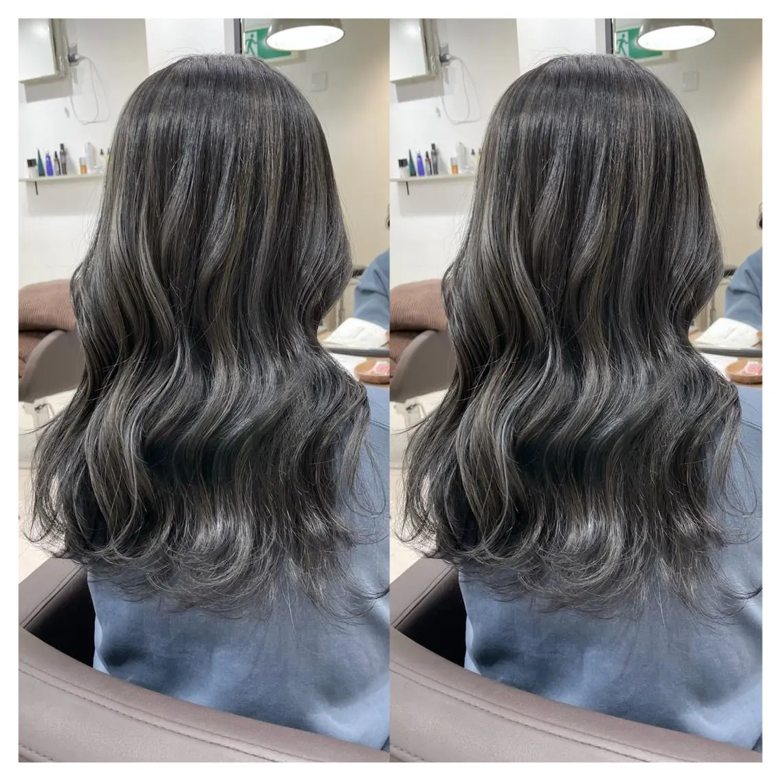 セミロング カラー カット ヘアカラー トリートメント 村山 茉衣のヘアスタイル