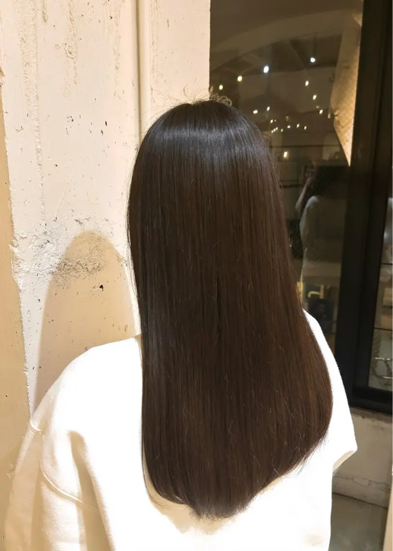 カラー ヘアカラー トリートメント 山本美月💓艶カラー 🐻暖色カラー💓のヘアスタイル