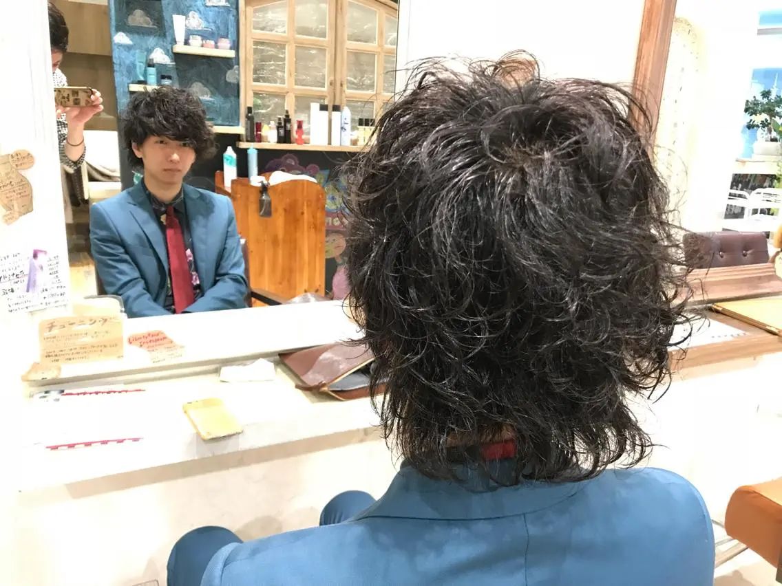 ショート パーマ メンズ メンズパーマ メンズ指名多数!! 田島史也のヘアスタイル