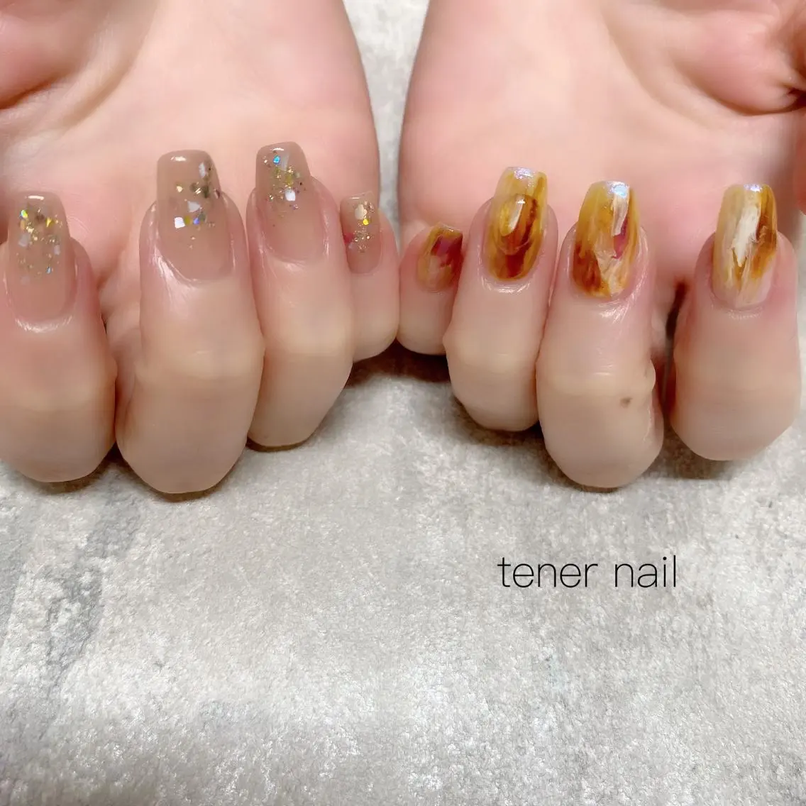 ネイル べっ甲ネイル テネルネイル tener nailのネイルデザイン