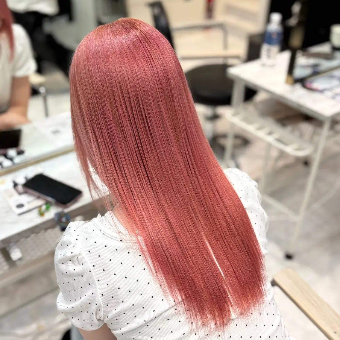 ロング カラー カット ヘアカラー トリートメント ヘアセット 色落ち綺麗🩰ハイ トーン🎀RINKAのヘアスタイル