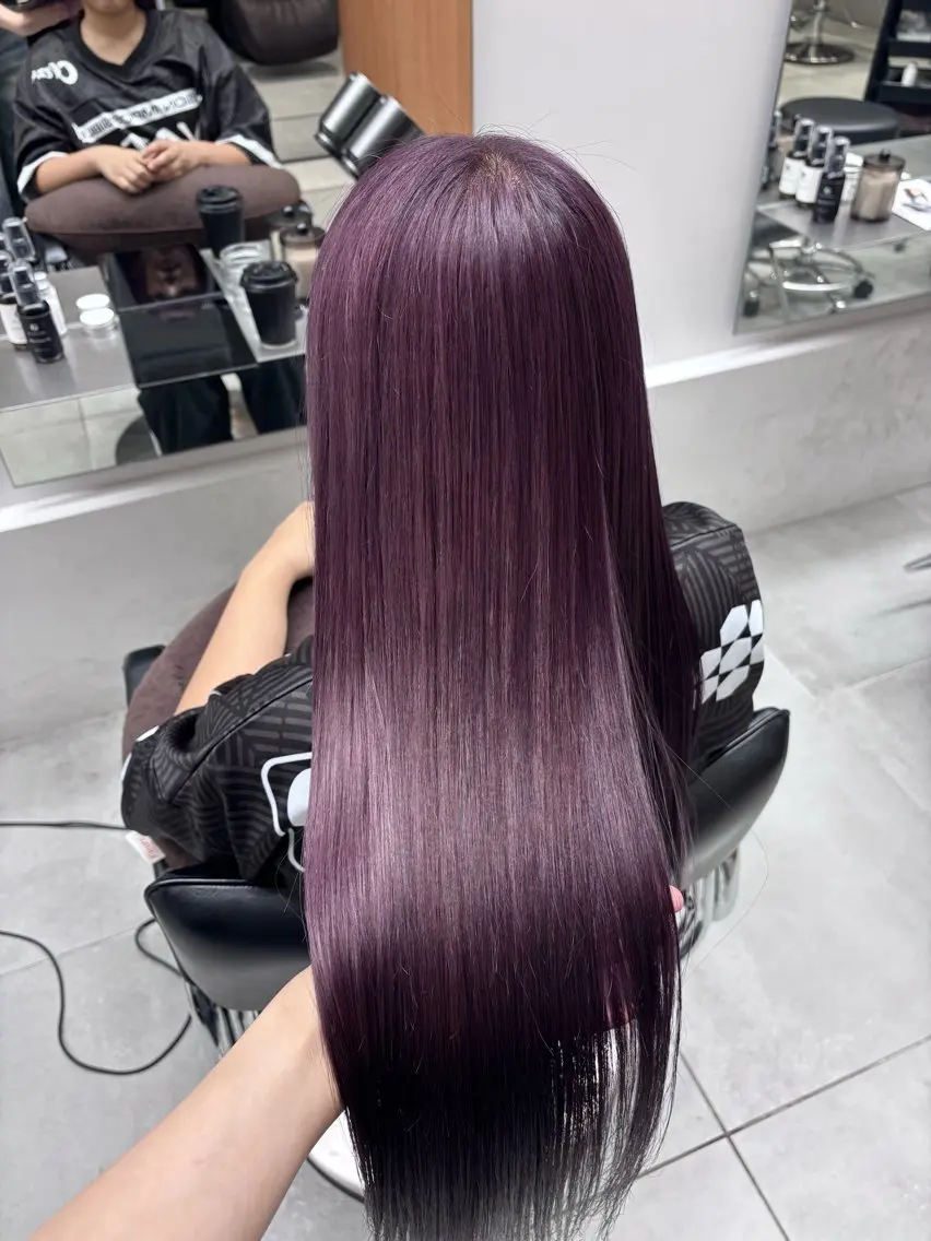 ロング ヘアカラー Rena/透明感 カラー/Wカラー🎀のヘアスタイル