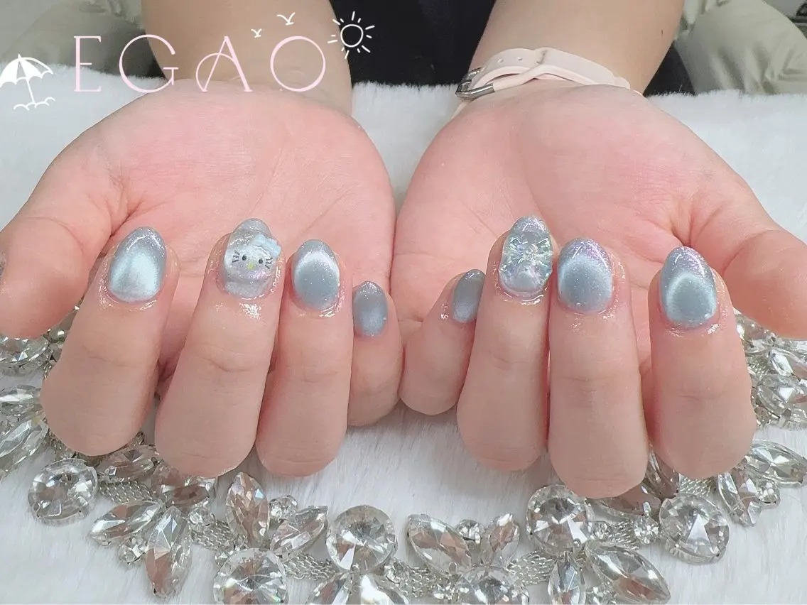 ネイル ジェルネイル パラジェル ハンドネイル EGAO NAIL 錦糸町店のネイルデザイン