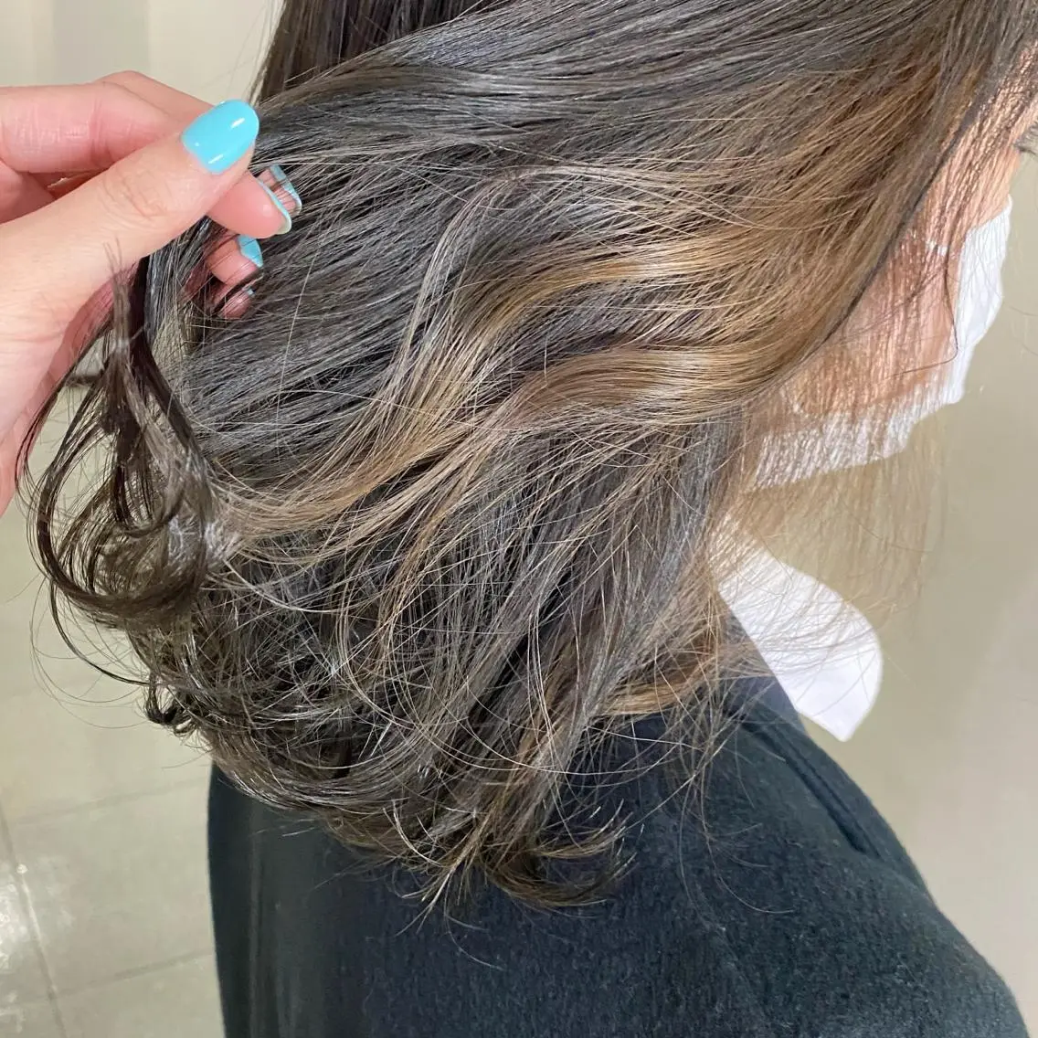 ショート カラー ブリーチ インナーカラー 清村 和音のヘアスタイル