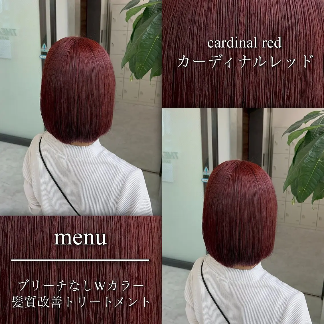 ショート カラー ヘアアレンジ ブリーチ 透明感カラー ダブルカラー ブリーチなしカラー レッドカラー ヘアカラー トリートメント ブリーチなしの達人 🌈KAITOのヘアスタイル