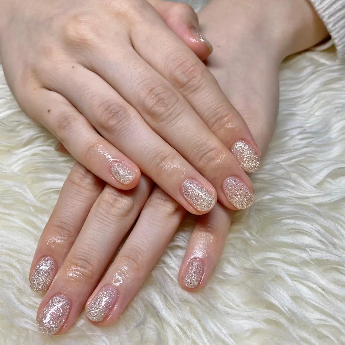 ネイル ラメ(グリッター) ハンドネイル Nail&eye Belire 新宿のネイルデザイン