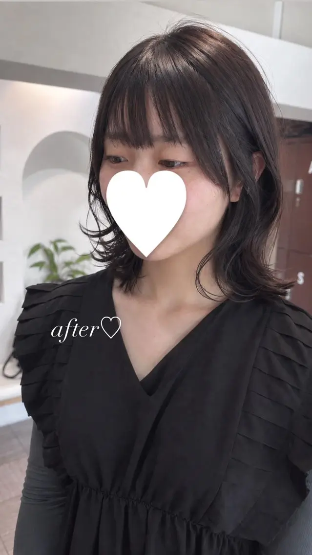 ミディアム 外ハネヘア 30代女子女子向け♡ 井手麻梨栄のヘアスタイル
