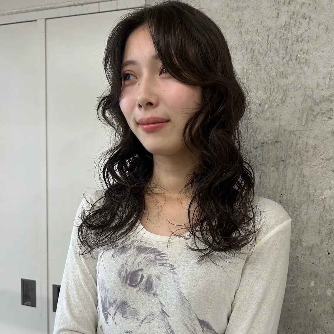 ロング パーマ レイヤーカット 伊藤ほのか/パーマ /酸性ストレートのヘアスタイル