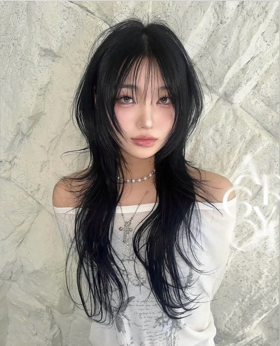 ロング ハッシュカット ロング 髪質改善 RYOのヘアスタイル