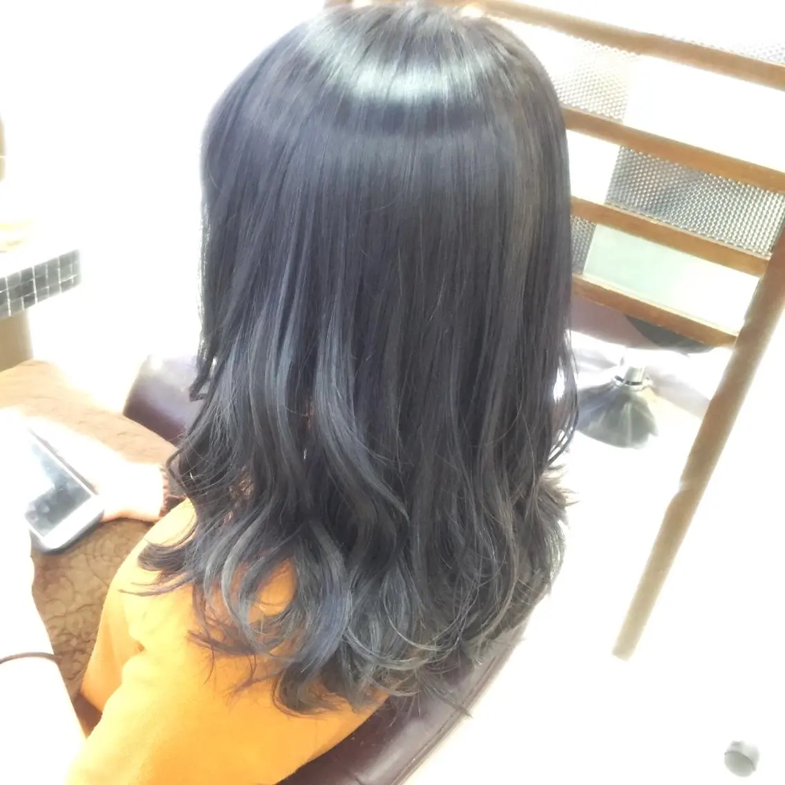ロング カラー ラベンダーカラー ラベンダーグレー 大平 美沙のヘアスタイル