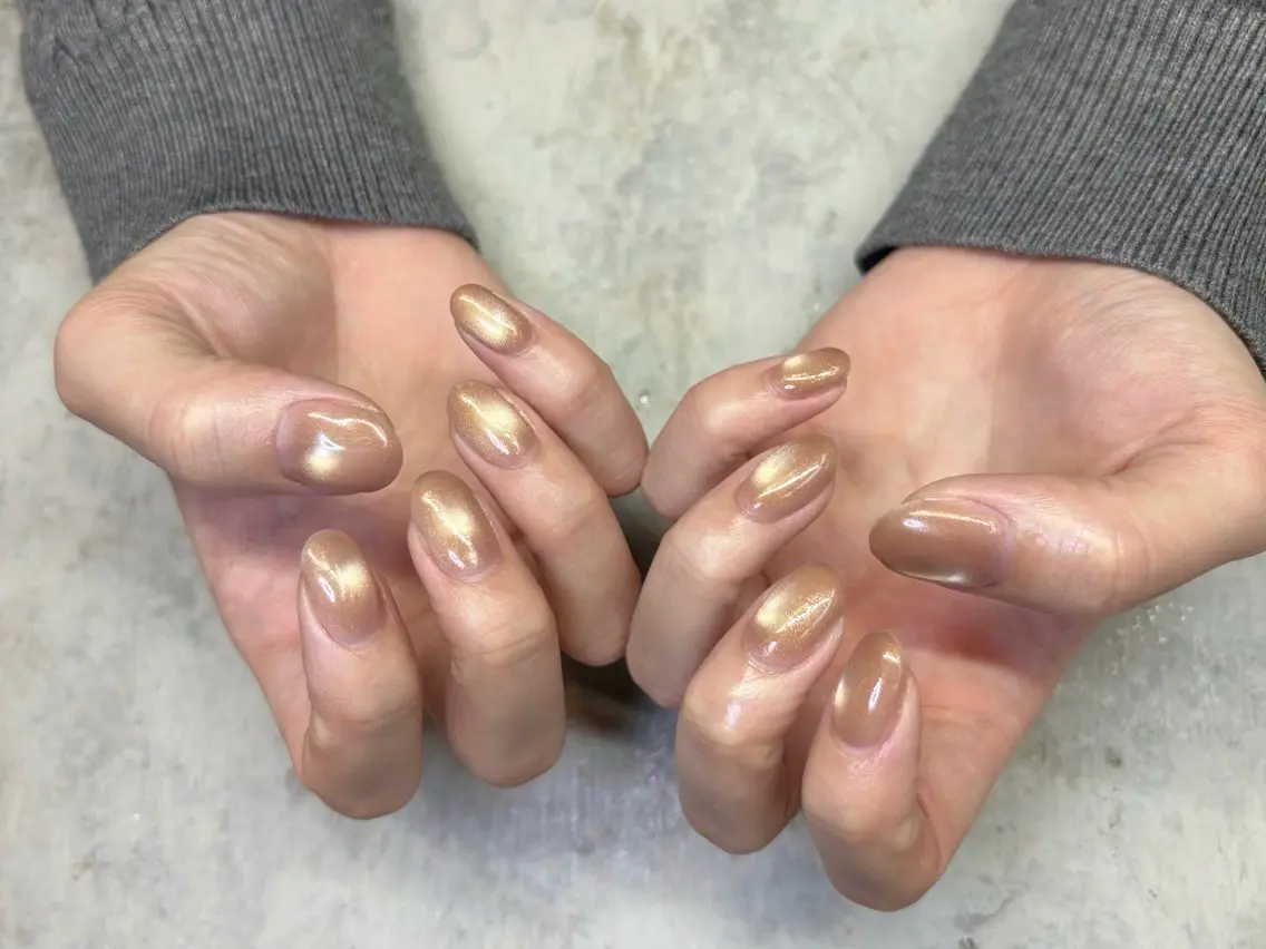 ネイル マグネットネイル ハンドネイル 🎀MOENA/渋谷 シンプリーNAILのネイルデザイン