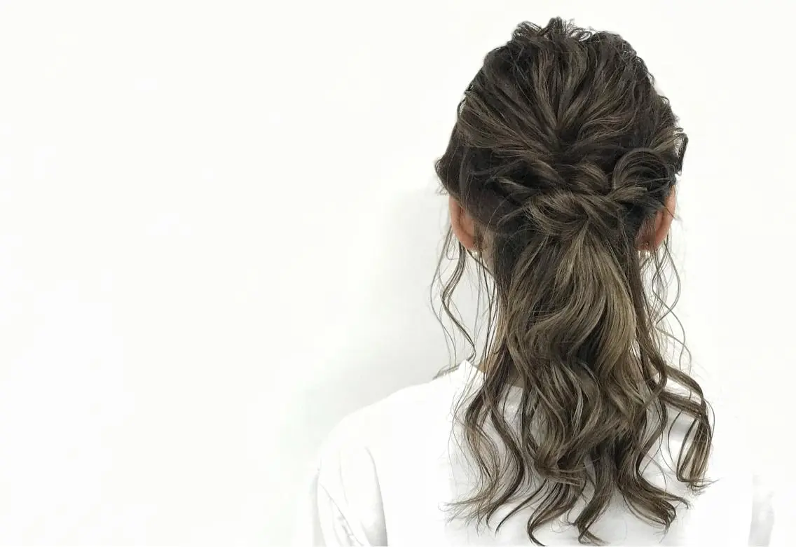 ミディアム カラー ヘアアレンジ ⭐️当日OK⭐️ 岩田峻のヘアスタイル