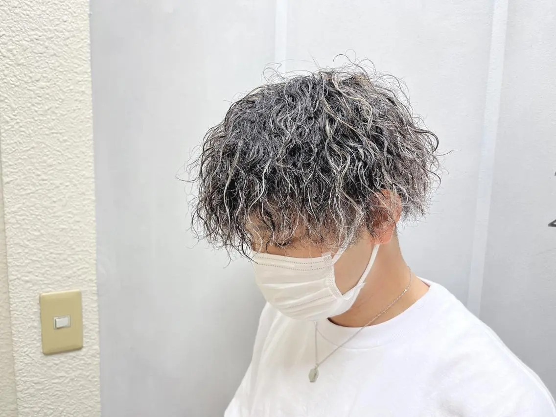 ショート カラー パーマ メンズ ケイゴ【店長】 メンズパーマ特化のヘアスタイル