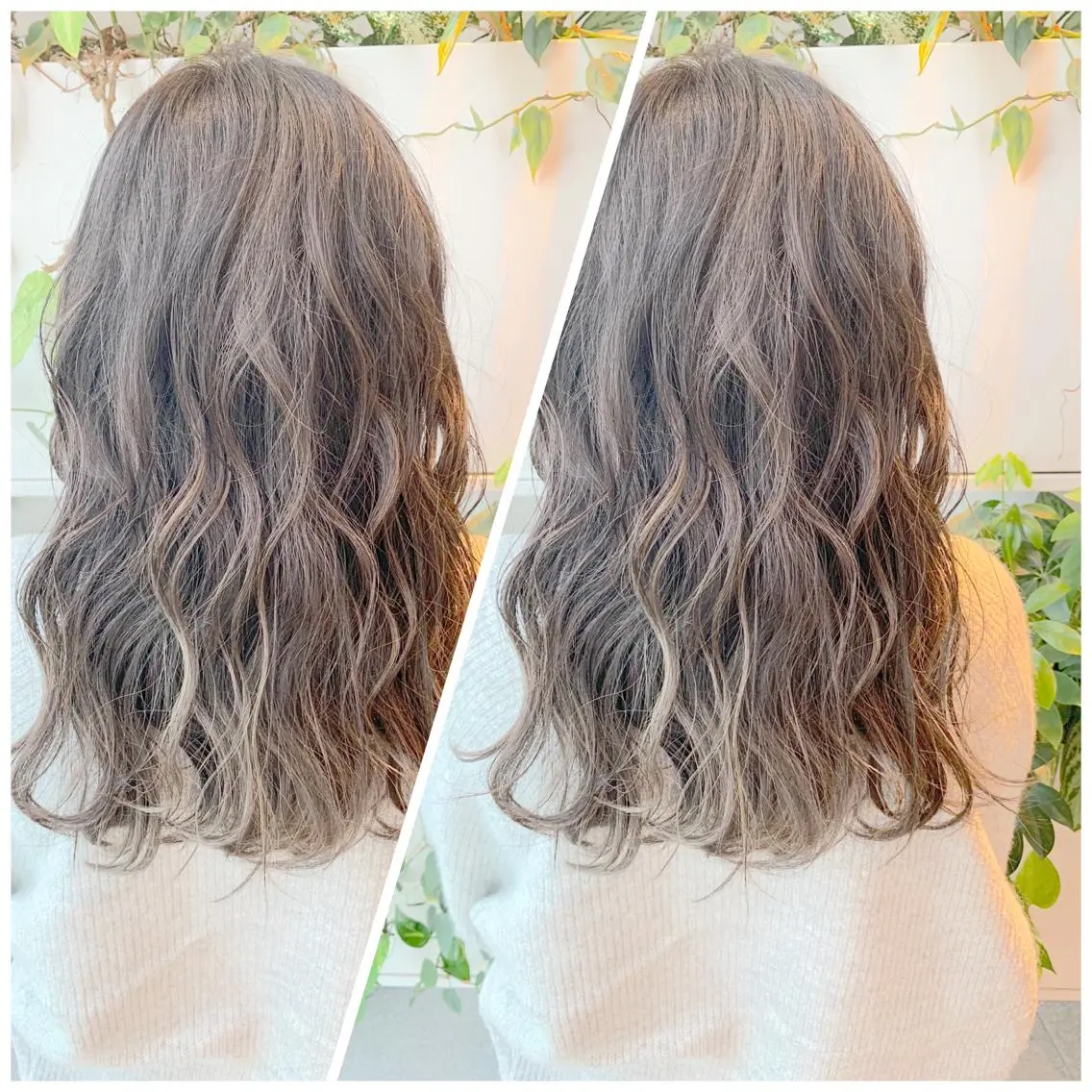 セミロング ハイライト ヘアカラー 東北No.1完全個室 💐梶谷社長のヘアスタイル