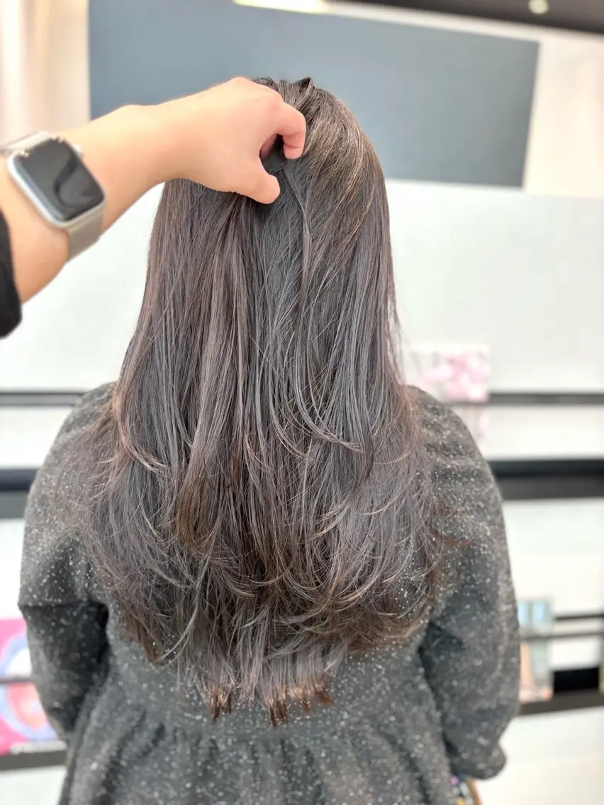 ロング カラー レイヤーカット カット ヘアカラー トリートメント 透明感カラー/ レイヤーkotonoのヘアスタイル