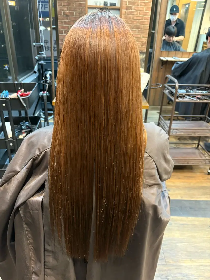 ロング ⭐️MAKI⭐️ 艶縮毛矯正/透明感のヘアスタイル