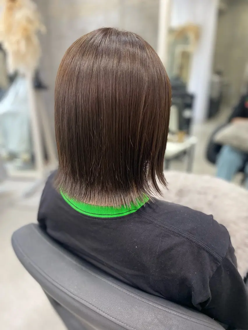 カラー ブラウンカラー ショコラブラウン XELM高崎 🤍Kyokaのヘアスタイル