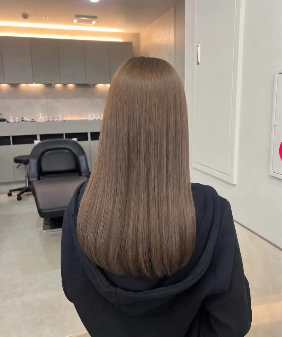 ロング カラー ベージュカラー ミント ミントベージュ オレンジ sand / sumireのヘアスタイル