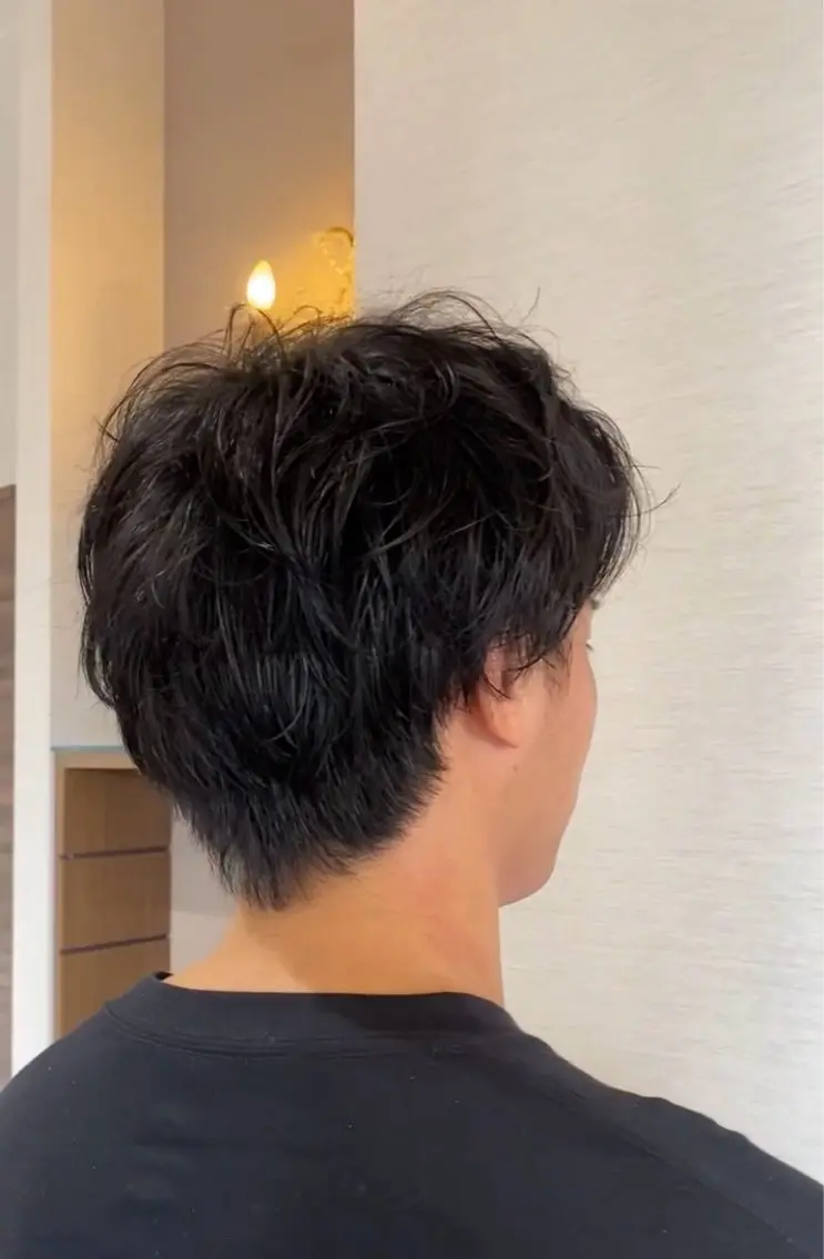 ショート パーマ 坂本 裕樹のヘアスタイル