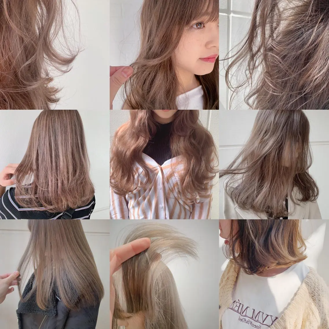 セミロング カラー ヘアアレンジ ベージュカラー ヘアカラー トリートメント 縮毛矯正 髪質改善寺坂雄飛💐のヘアスタイル