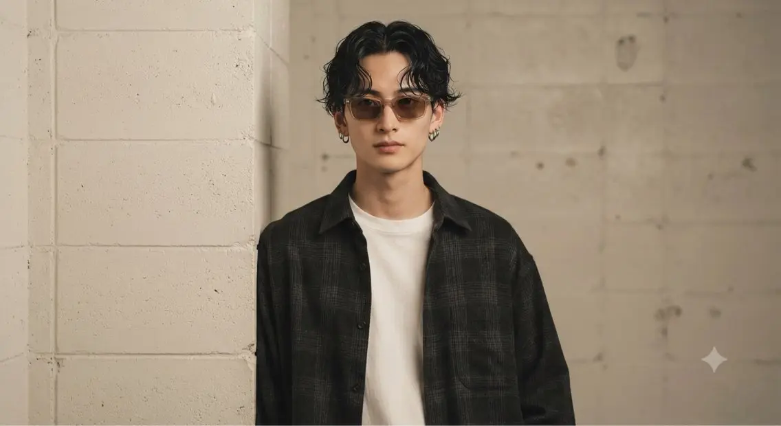 ショート メンズ カット パーマ 村山 豪歩のヘアスタイル