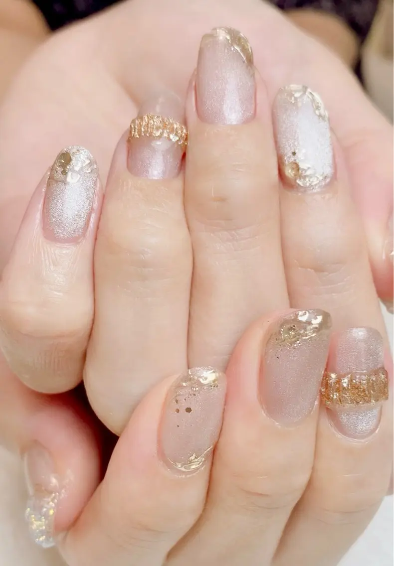 ネイル ミラーネイル ニュアンスネイル Nail Salon K 🧸美爪育成のネイルデザイン
