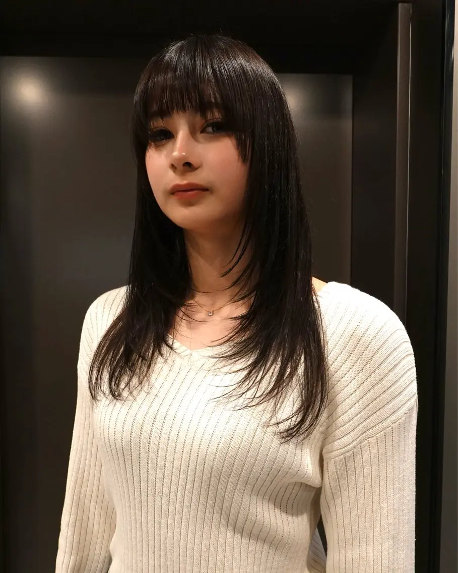 ロング 川田大輝 ナチュラルモードのヘアスタイル