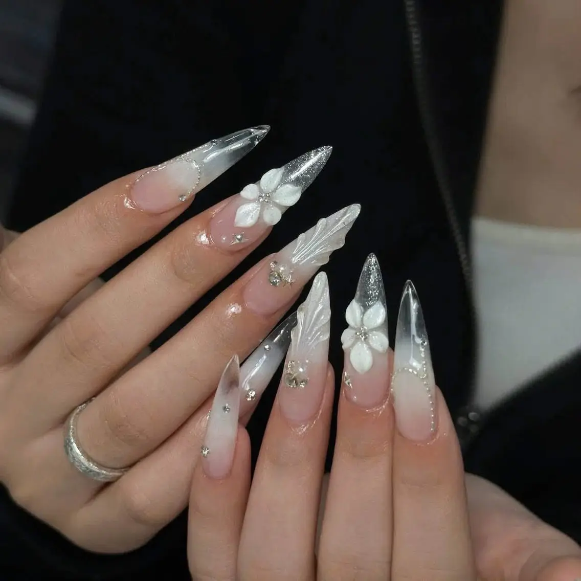 ネイル チークネイル 長さ出し フットネイル 韓国ネイル マグネットネイル ハンドネイル ハンドケア AN NAIL _HOAのネイルデザイン