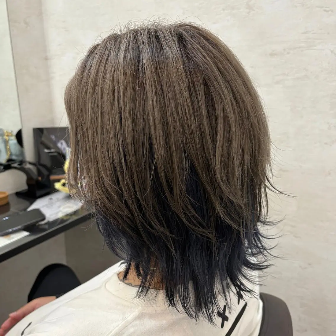 セミロング カット ヘアカラー ONE.STOP. LABO/メンズのヘアスタイル