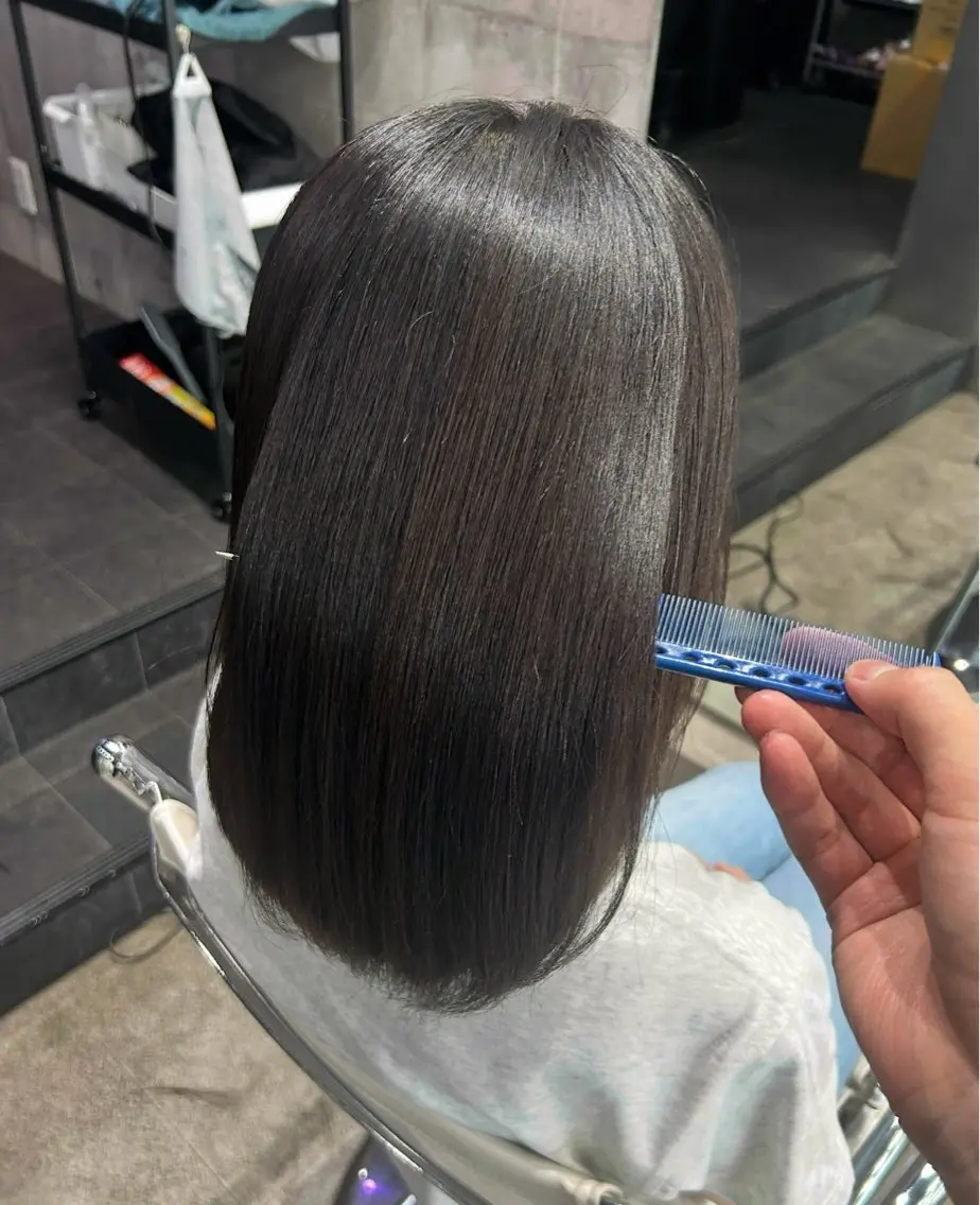 セミロング カット 縮毛矯正 トリートメント 【朝ラク縮毛矯正】 髪質改善/kiryuのヘアスタイル
