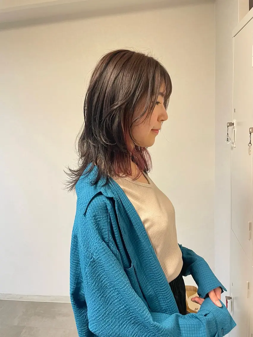 似合わせカット+デザインカラー【ハイライトorインナーorグラデーション】+CAREトリートメント🌈🌈の写真