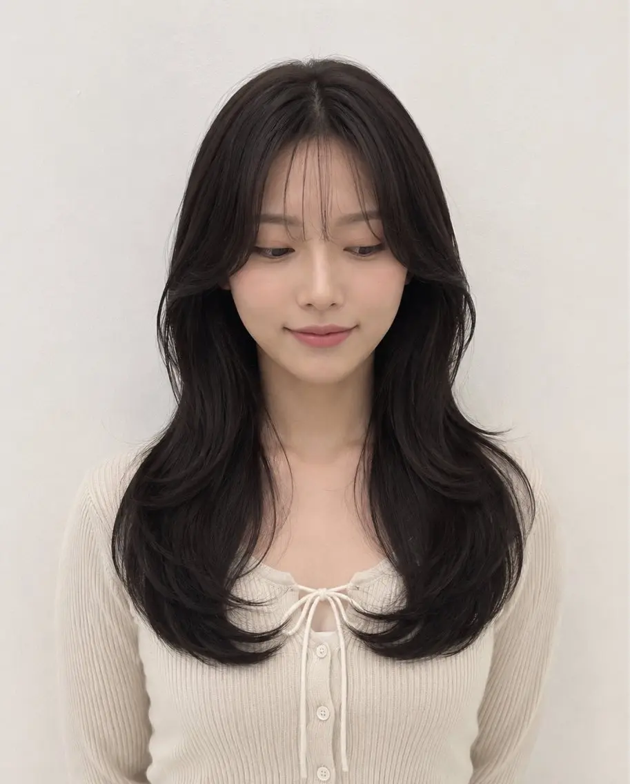ロング カラー カット ヘアカラー トリートメント モテ🤍トレンドヘア /新宿/ワカナのヘアスタイル
