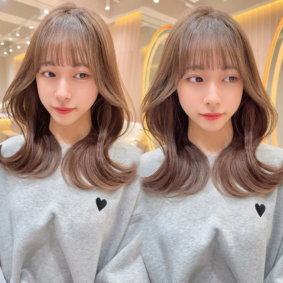 セミロング カラー カット ヘアカラー トリートメント 縮毛矯正✨🫧 レイヤー川村利幸のヘアスタイル