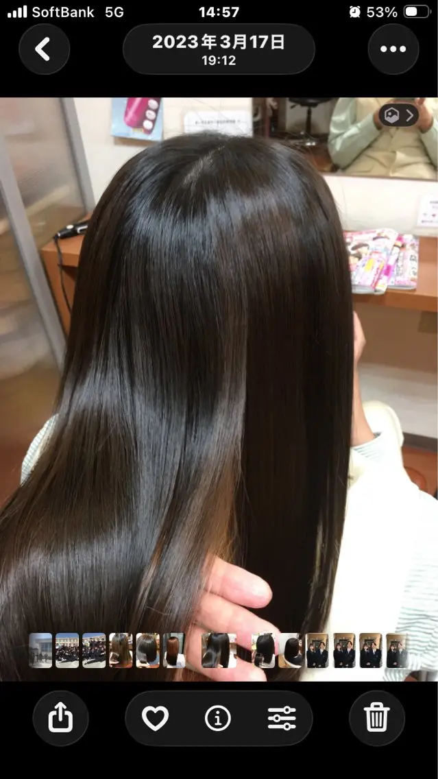ロング 高畑駅×縮毛矯正 縮毛矯正湯浅貴子のヘアスタイル