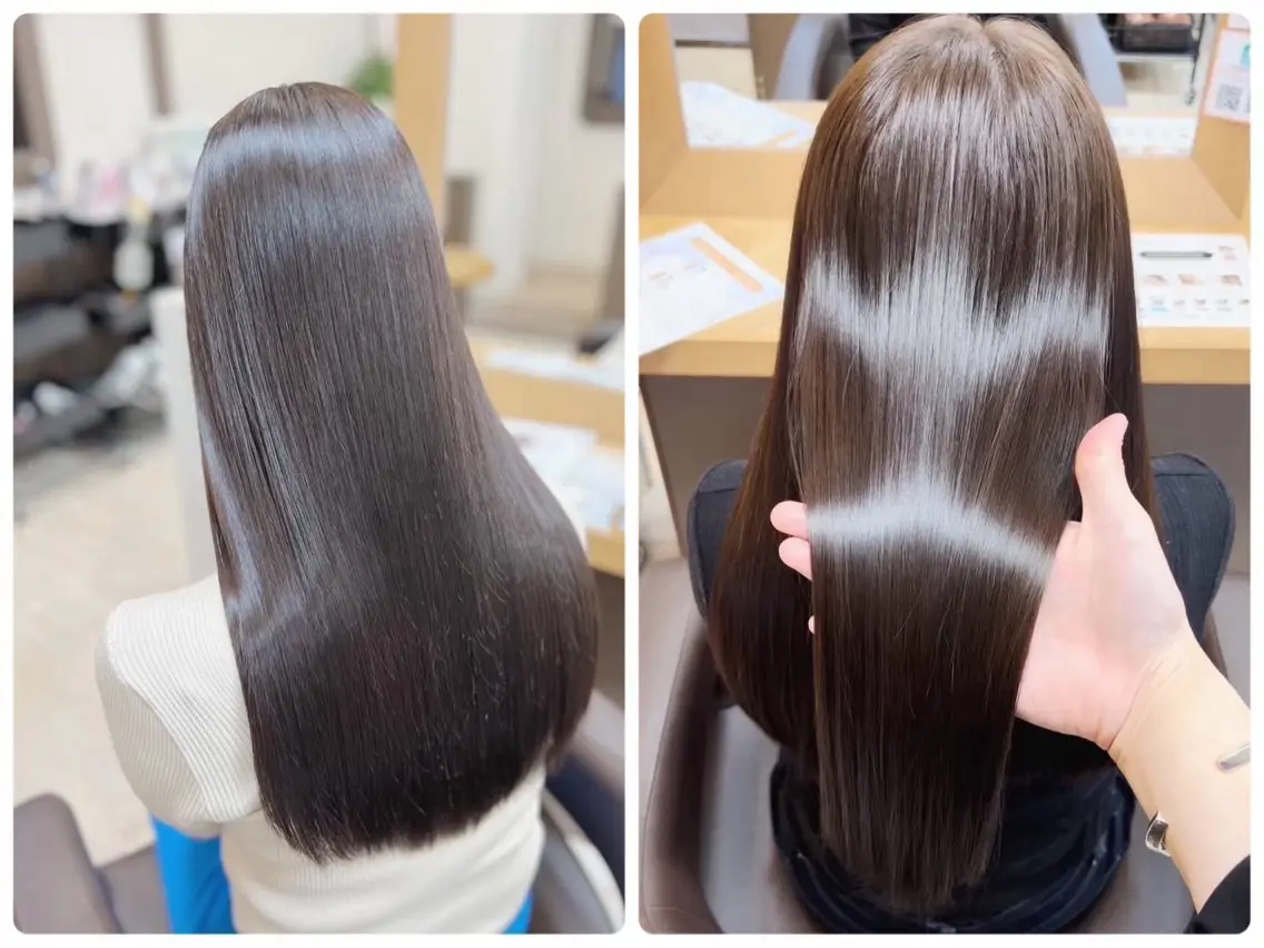 話題の【髪質改善×縮毛矯正】カット+髪質改善ストレート24200円→16000円の写真