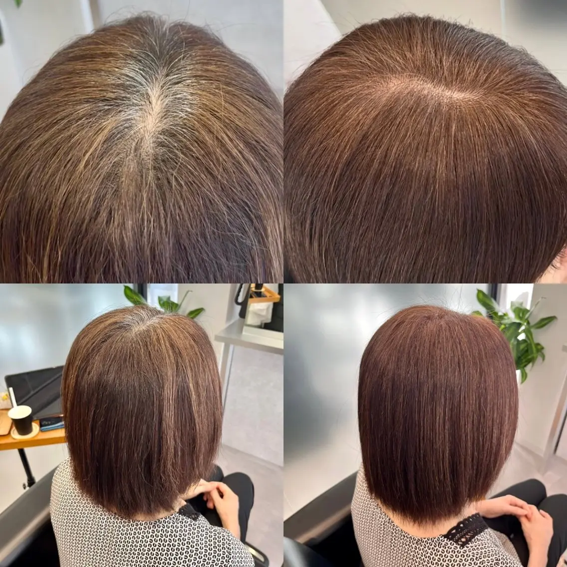 カラー ケアカラー ヘアカラー おしゃれ染めで白髪を 染める/山口玲緒奈のヘアスタイル