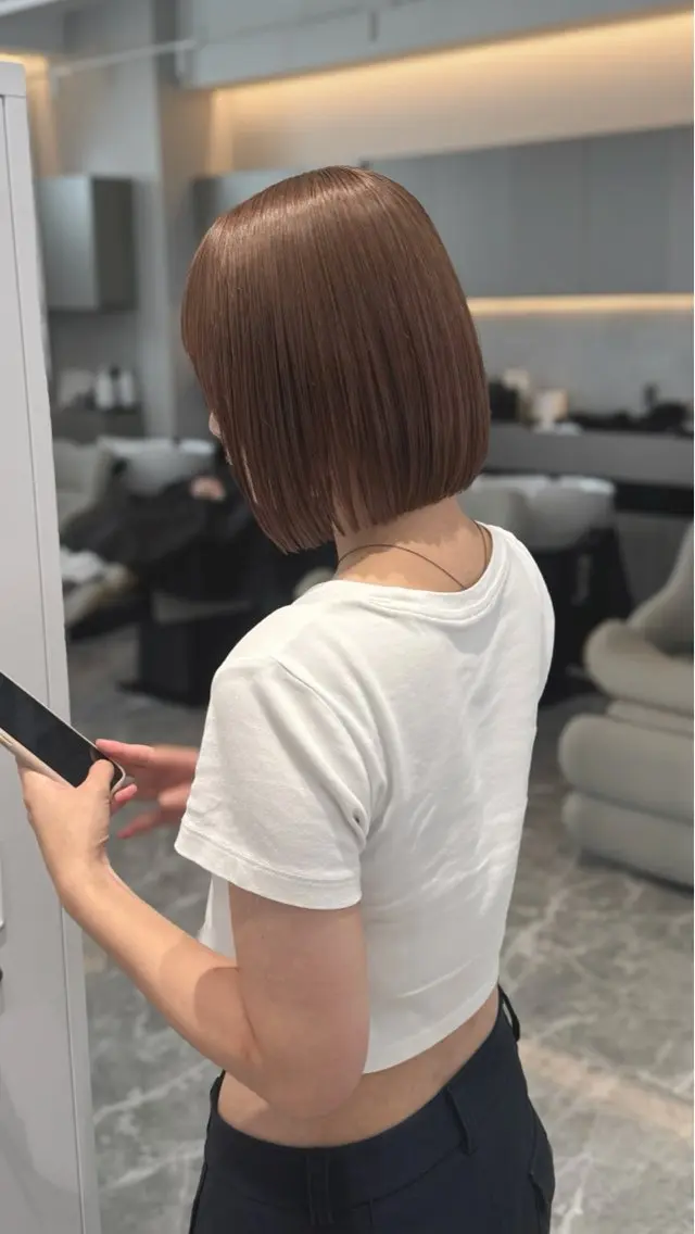 【🉐今だけ特別価格🉐】✨️ボブカットモデル募集中✨️補修ケアトリートメント付き✂︎の写真
