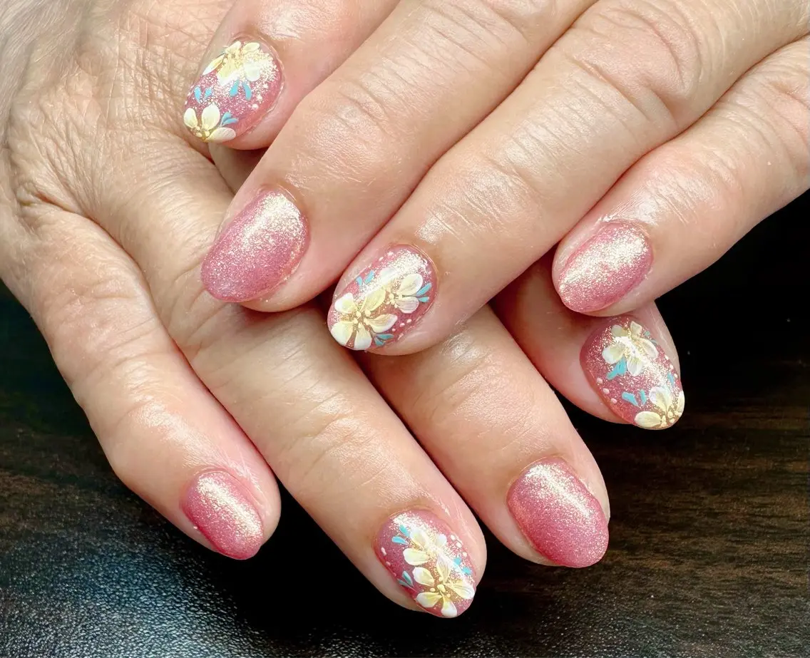 ネイル マグネットネイル ニュアンスネイル ワンカラーネイル 夏ネイル Mai’s nailのネイルデザイン