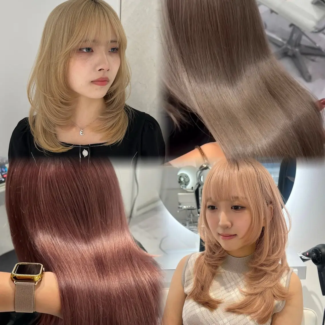 💗U18〜20限定💗ブリーチありダブルカラー+艶トリートメント ¥23000→¥15000の写真