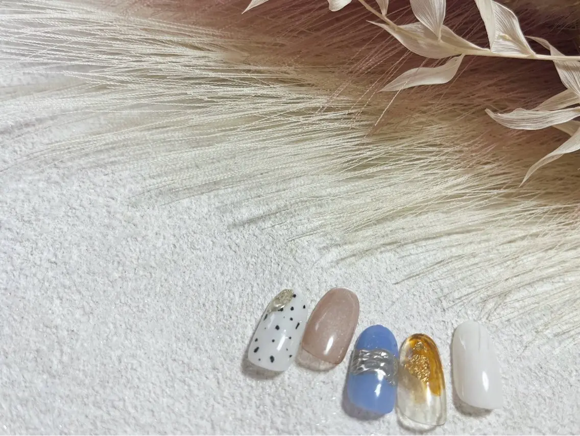 ネイル ジェルネイル メンズネイル ニュアンスネイル パラジェル 春ネイル kiki nail たまプラーザのネイルデザイン