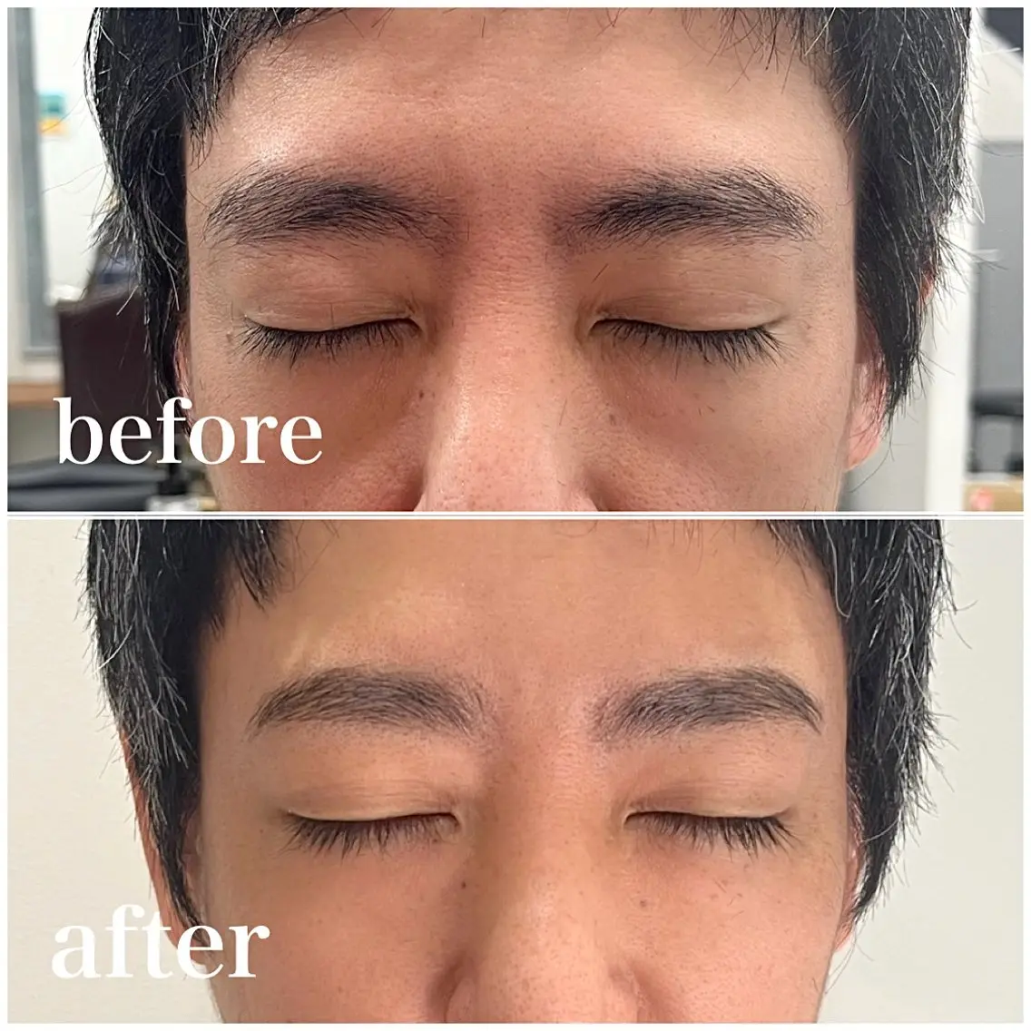 アイブロウ☆眉毛の毛流れ整えパーマ+眉カットの写真